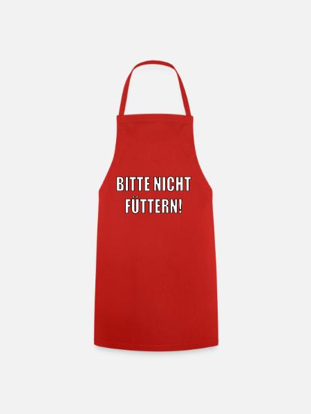 Bitte nicht füttern - Kochschürze - Rot