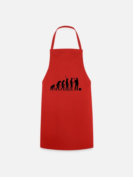 evolution_maler_b - Kochschürze - Rot
