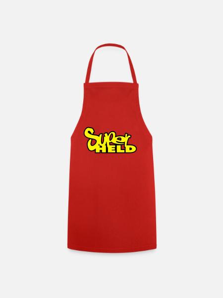 superheld - Kochschürze - Rot