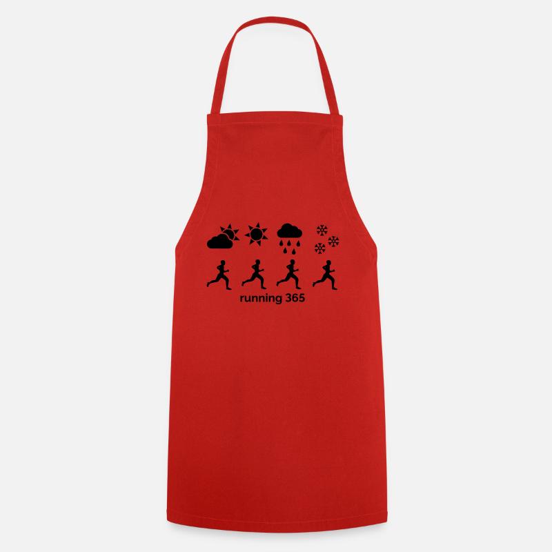 Course à pied 365 - Tablier de cuisine - rouge