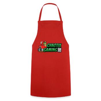 ChaotiX Traktor Logo - Kochschürze - Rot - Vorne - AI Model Male 185 dark (185cm)