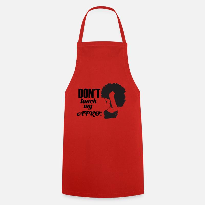 Ne touchez pas à mon AFRO! - Tablier de cuisine - rouge