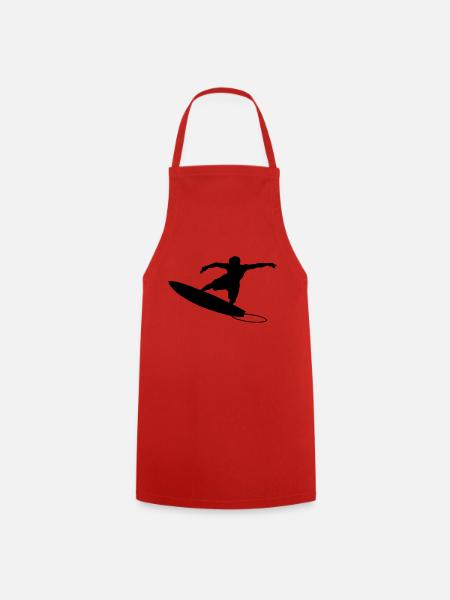 Surfer 4 (Vector) - Kochschürze - Rot