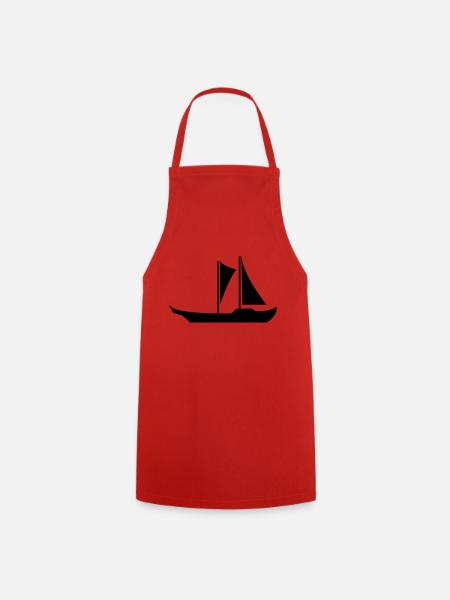 boot - Kochschürze - Rot
