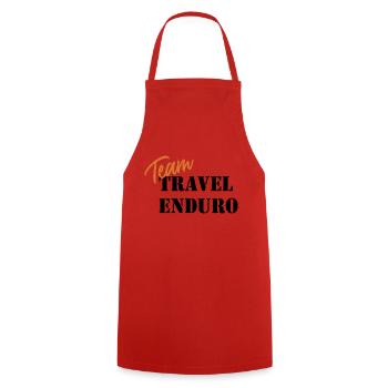 Team Travel Enduro - MarokkoTour2024.de - Tablier de cuisine - rouge - Devant - AI Model Male 185 dark (185cm)