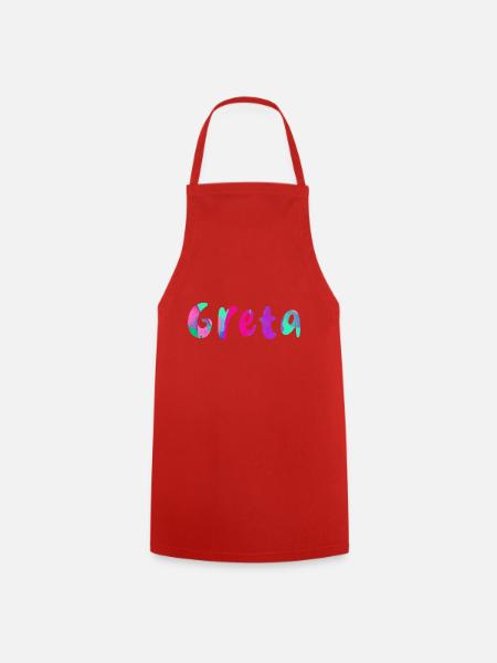 greta bunt, malerei - Kochschürze - Rot