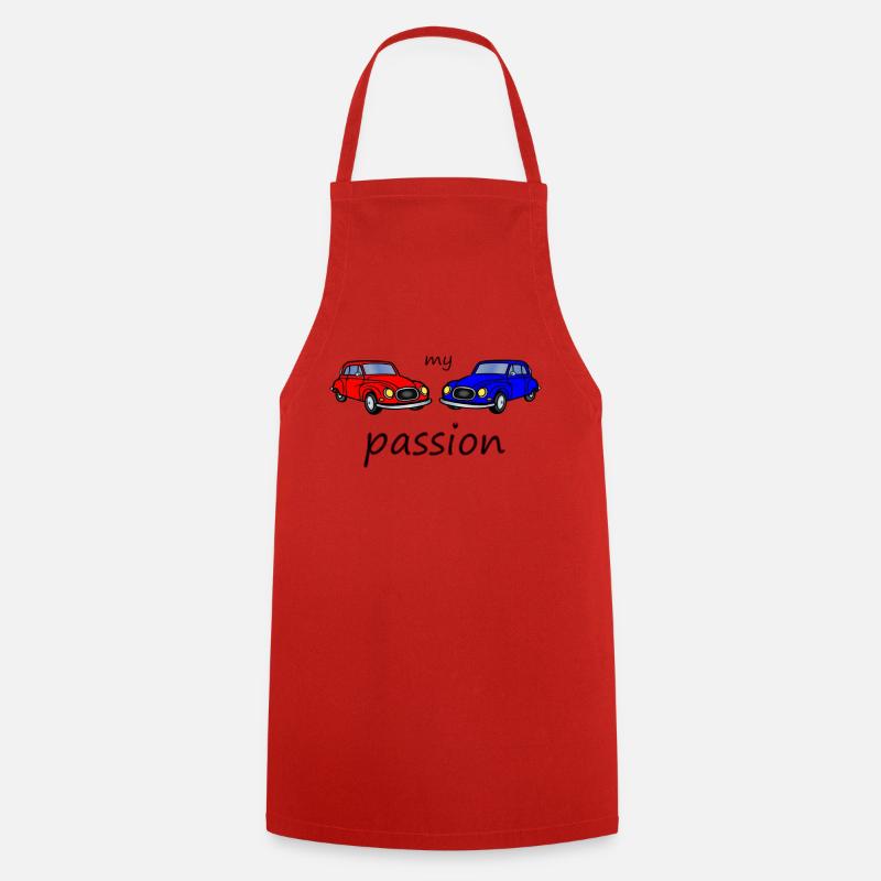 passion automobile - Tablier de cuisine - rouge