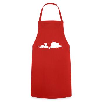 Safari Zoo Animal Safari Zoo - Cooking Apron - red - Front - AI Model Male 185 dark (185cm)