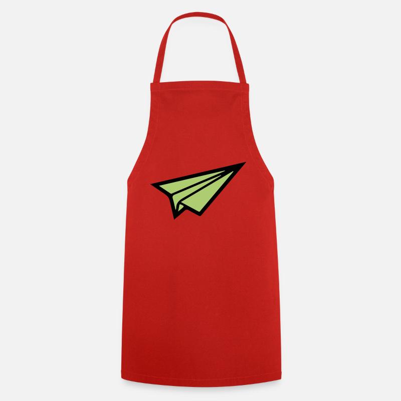 Paper Airplane 02 - Cooking Apron - red