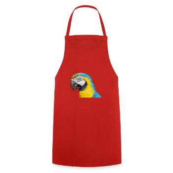 ARA Bird - Tablier de cuisine - rouge - Devant - AI Model Male 185 dark (185cm)