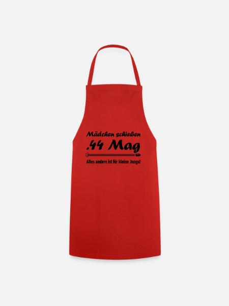 Mädchen schießen .44 Magnum - Kochschürze - Rot