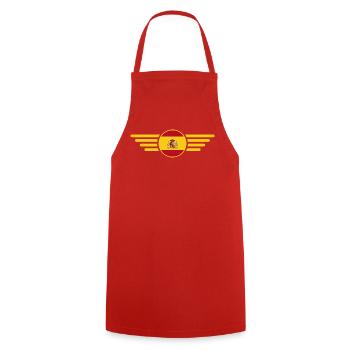 I Love Spain, Elegance Style Design T-Shirt - Cooking Apron - red - Front - AI Model Male 185 dark (185cm)