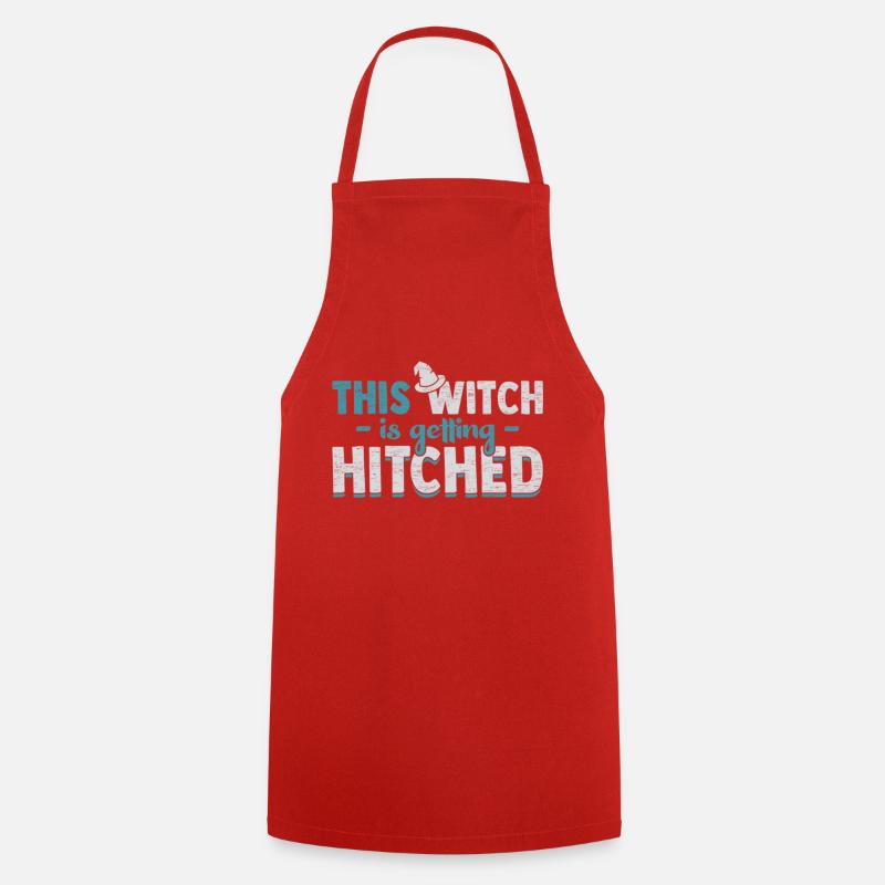 This Witch Is Getting Hitched Halloween - Tablier de cuisine - rouge