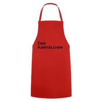 Das Kapitälchen - Kochschürze - Rot - Vorne - AI Model Male 185 dark (185cm)