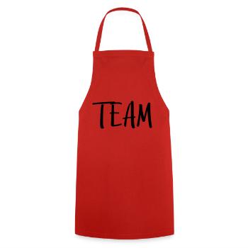 team - Kochschürze - Rot - Vorne - AI Model Male 185 dark (185cm)