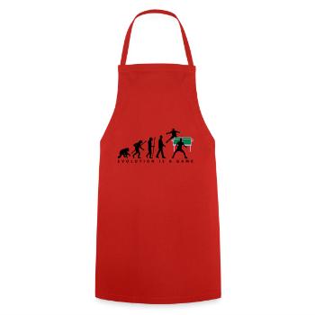 evolution_tischtennisspieler_102012_a_3c - Tablier de cuisine - rouge - Devant - AI Model Male 185 dark (185cm)