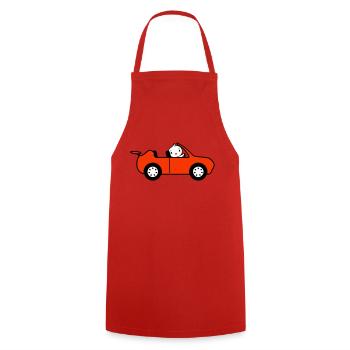 Duck Car Driver Sport Car Fast Driving Vehicle - Cooking Apron - red - Front - AI Model Male 185 dark (185cm)
