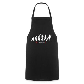 Revolution - Evolution Man Fun Twist 09 - Cooking Apron - black - Front - AI Model Male 185 dark (185cm)
