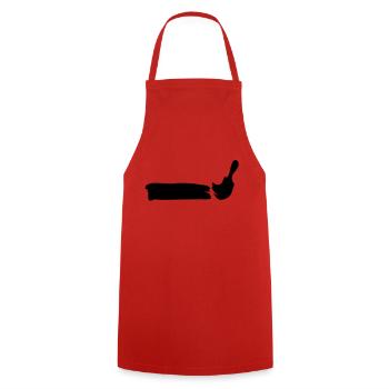 paintbrusch_1 - Tablier de cuisine - rouge - Devant - AI Model Male 185 dark (185cm)