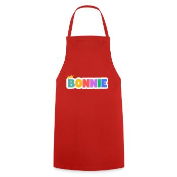 Bonnie! Personnalisable - Tablier de cuisine - rouge - Devant - AI Model Male 185 dark (185cm)