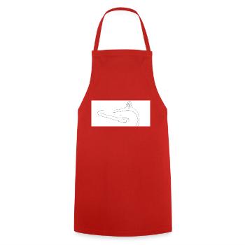 Elle est toute jeunette BLEURGH avignon - Tablier de cuisine - rouge - Devant - AI Model Male 185 dark (185cm)