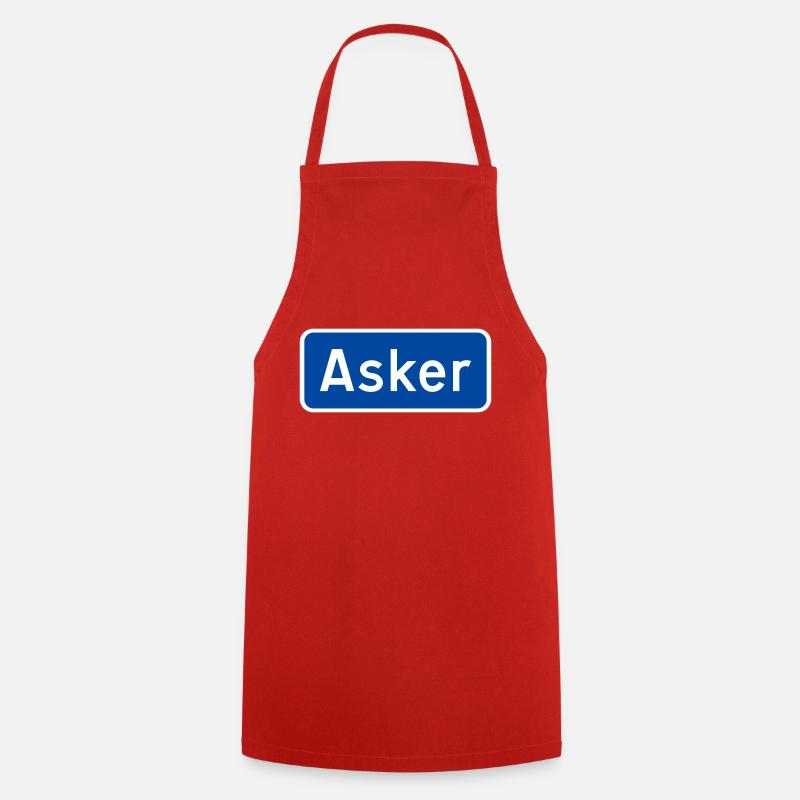 Asche - Kochschürze - Rot