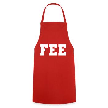 Name - Fairy - Cooking Apron - red - Front - AI Model Male 185 dark (185cm)