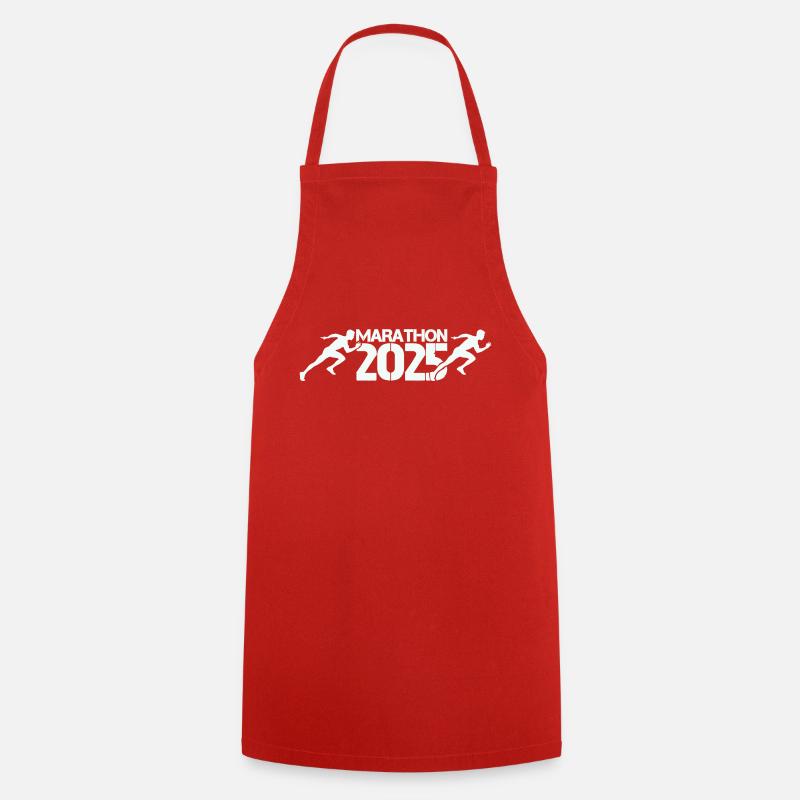 Marathon 2025 - Tablier de cuisine - rouge
