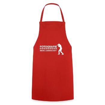 Passionate photography - Cooking Apron - red - Front - AI Model Male 185 dark (185cm)