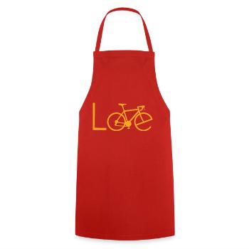 Biking Triathlon - Kochschürze - Rot - Vorne - AI Model Male 185 dark (185cm)
