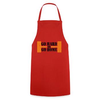 Entraînement de musculation - Tablier de cuisine - rouge - Devant - AI Model Male 185 dark (185cm)