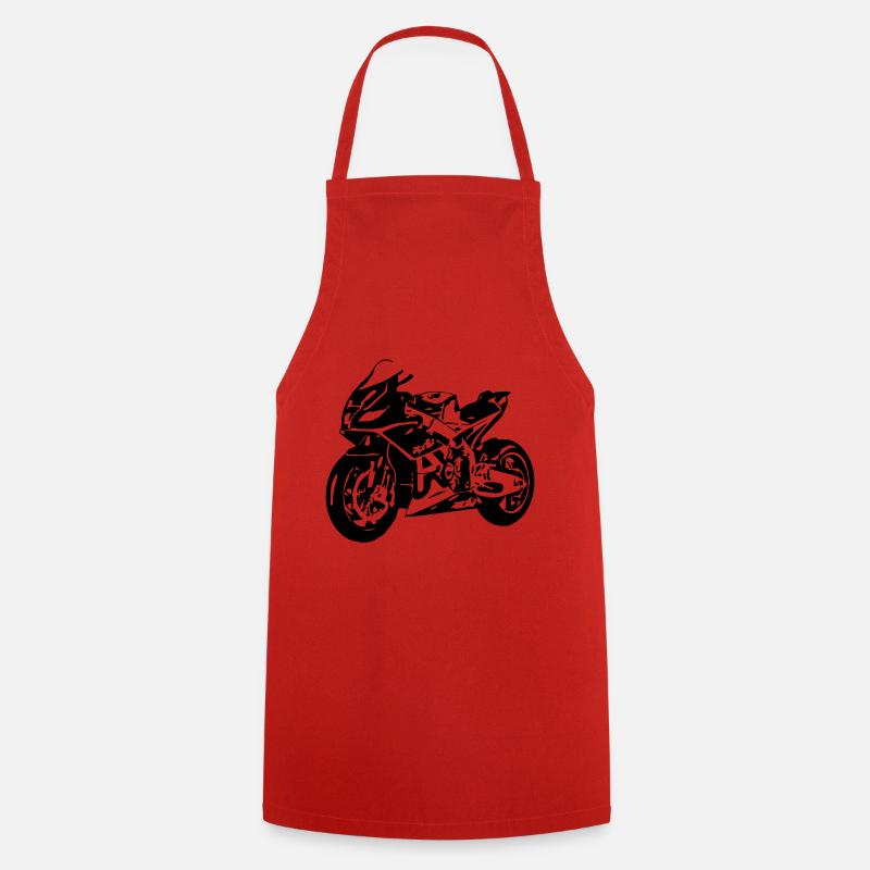moto - Tablier de cuisine - rouge