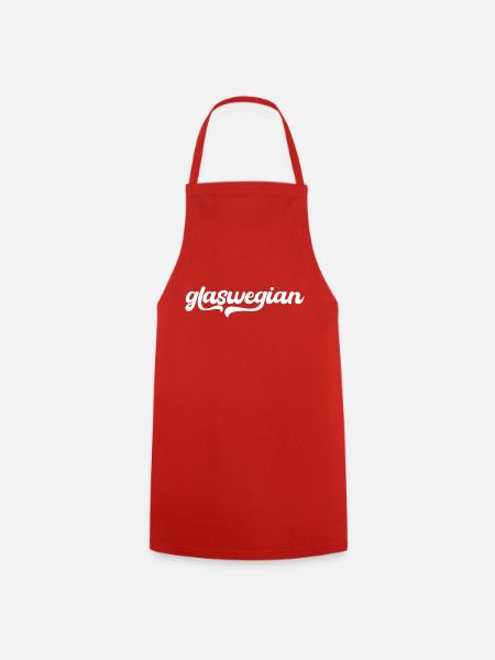 Glaswegian, Glasgow - Cooking Apron - red