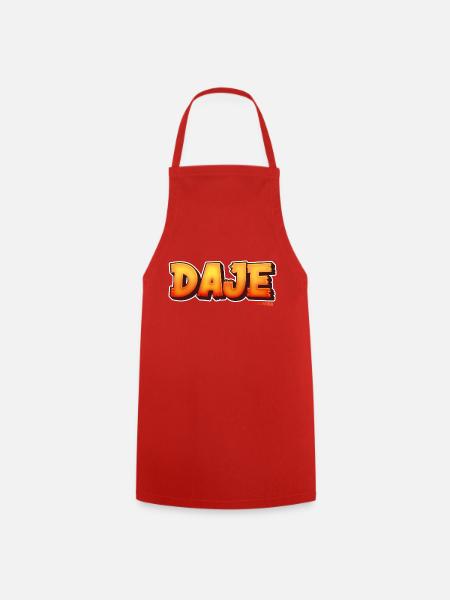 Roman phrases: DAJE - Cooking Apron - red