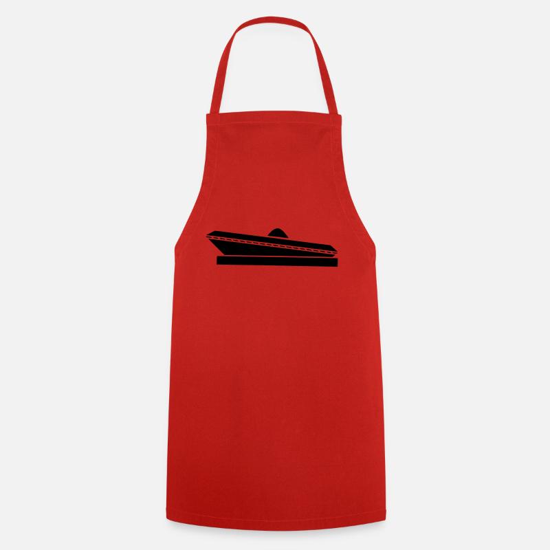 Saucer - Cooking Apron - red