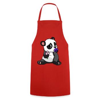 China Panda Bear Wildlife Children Baby Zoo Animals Bear - Cooking Apron - red - Front - AI Model Male 185 dark (185cm)