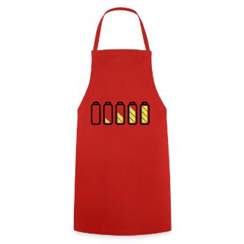 battery_loading - Kochschürze - Rot - Vorne - AI Model Male 185 dark (185cm)