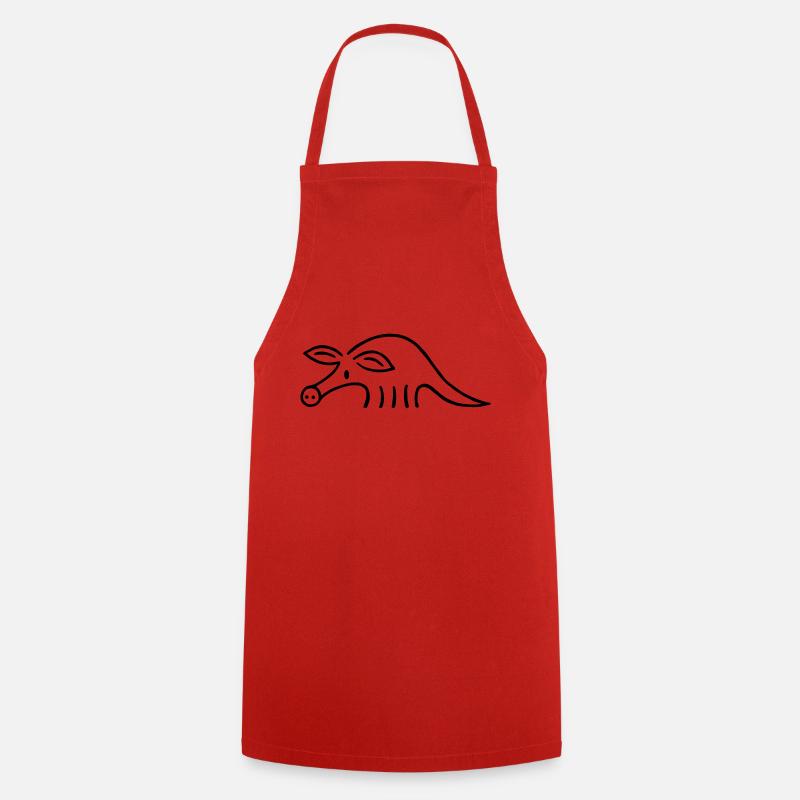 Aardvark - Cooking Apron - red