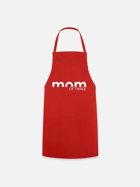 Mutter eines Kindes - MAMAN - Kochschürze - Rot