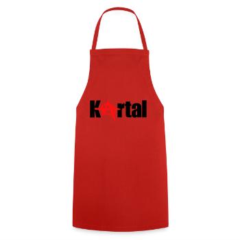 kartal - Tablier de cuisine - rouge - Devant - AI Model Male 185 dark (185cm)