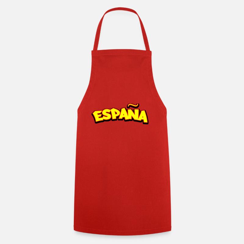 drapeau espagne españa - Tablier de cuisine - rouge