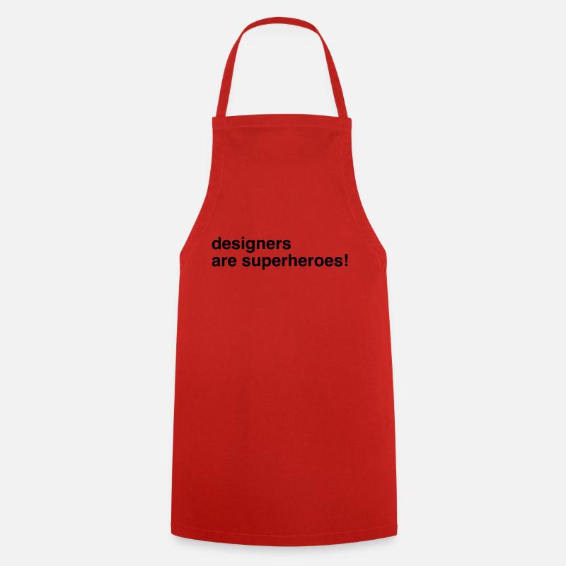 Designer Designer Design 002 - Cooking Apron - red