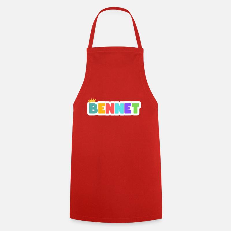Bennet! Personalisierbar - Kochschürze - Rot