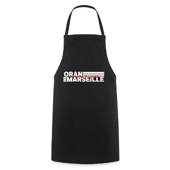 Oran Marseille - Cooking Apron - black - Front - AI Model Male 185 dark (185cm)