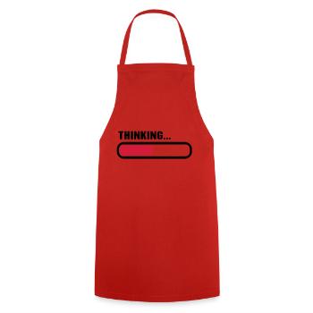 Thinking loading - Cooking Apron - red - Front - AI Model Male 185 dark (185cm)
