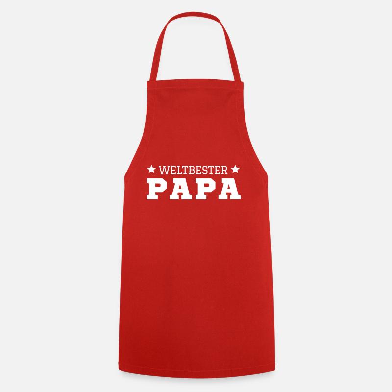 World's best dad - Cooking Apron - red