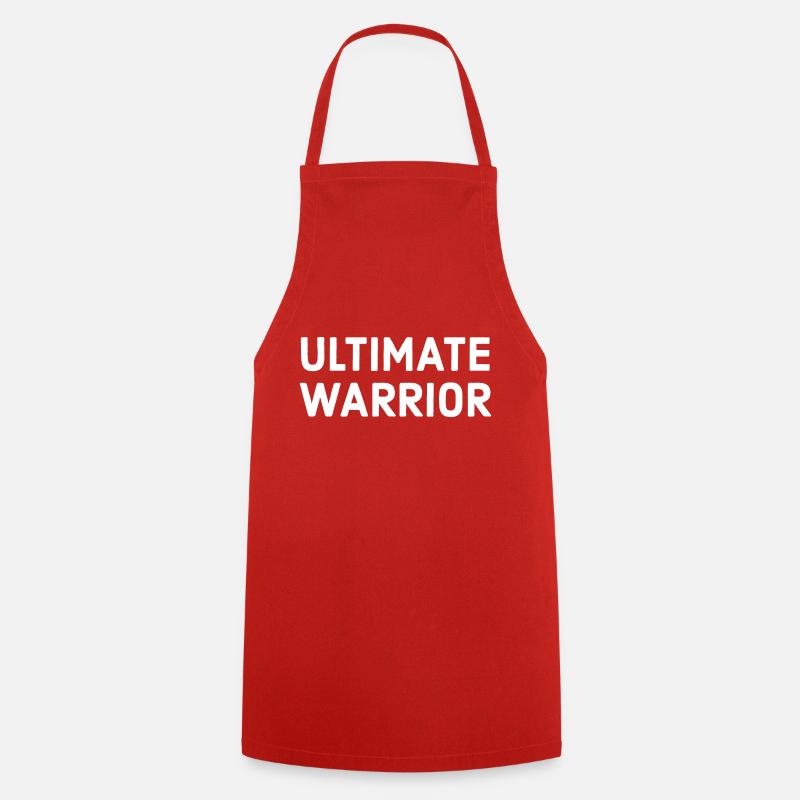 Ultimate warrior white - Cooking Apron - red