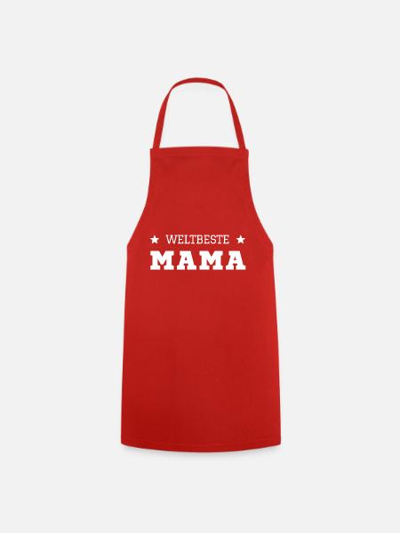 Weltbeste Mama - Kochschürze - Rot