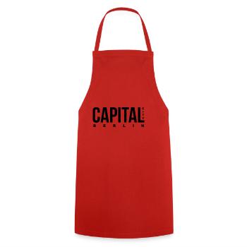 Capital Berlin City - Cooking Apron - red - Front - AI Model Male 185 dark (185cm)
