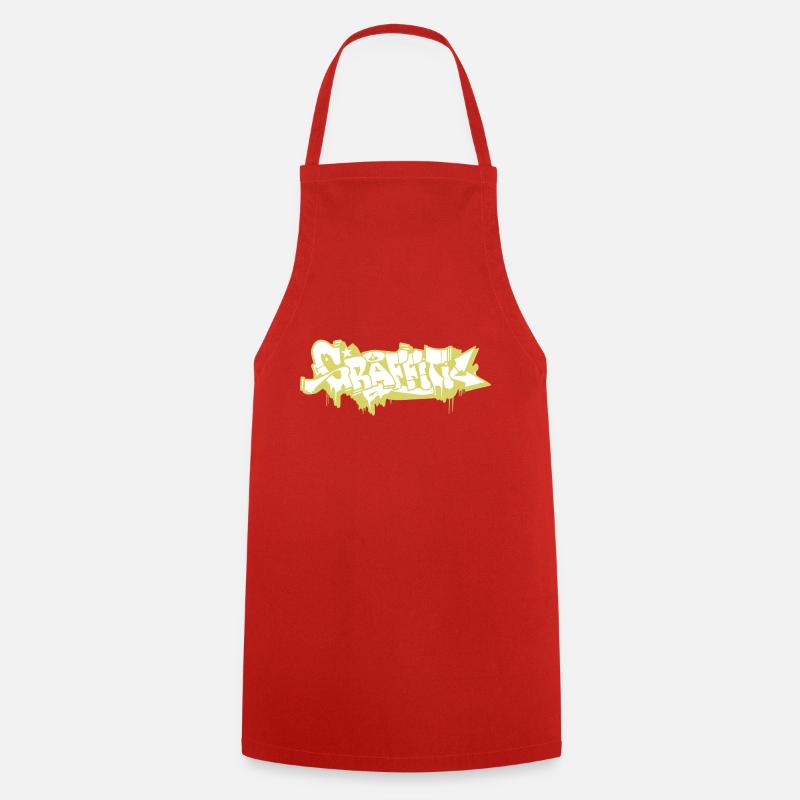 GRAFFITI - Tablier de cuisine - rouge